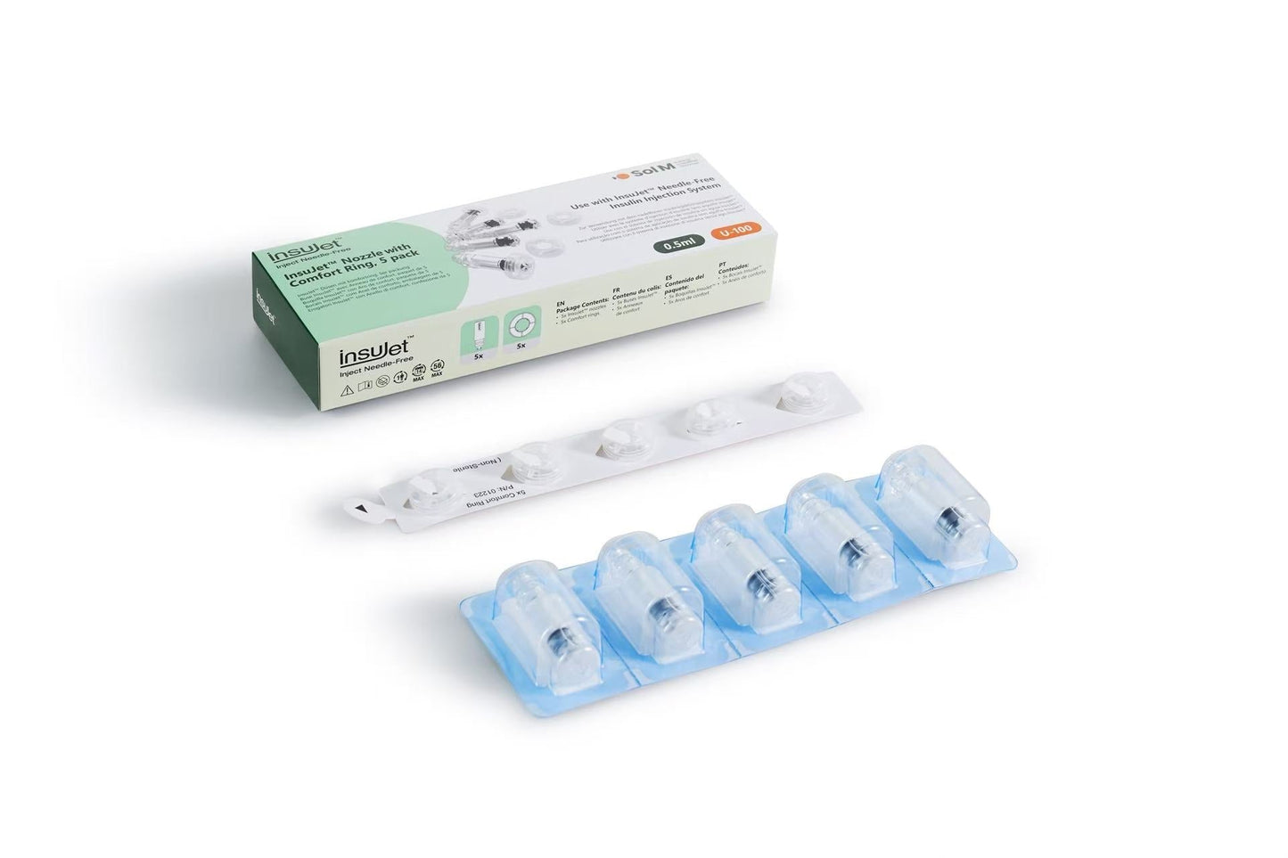 Kotak Nozel dan Cincin Keselesaan  InsuJet™ 